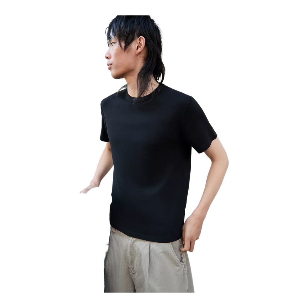 Black Short Sleeve Slim T-Shirt
