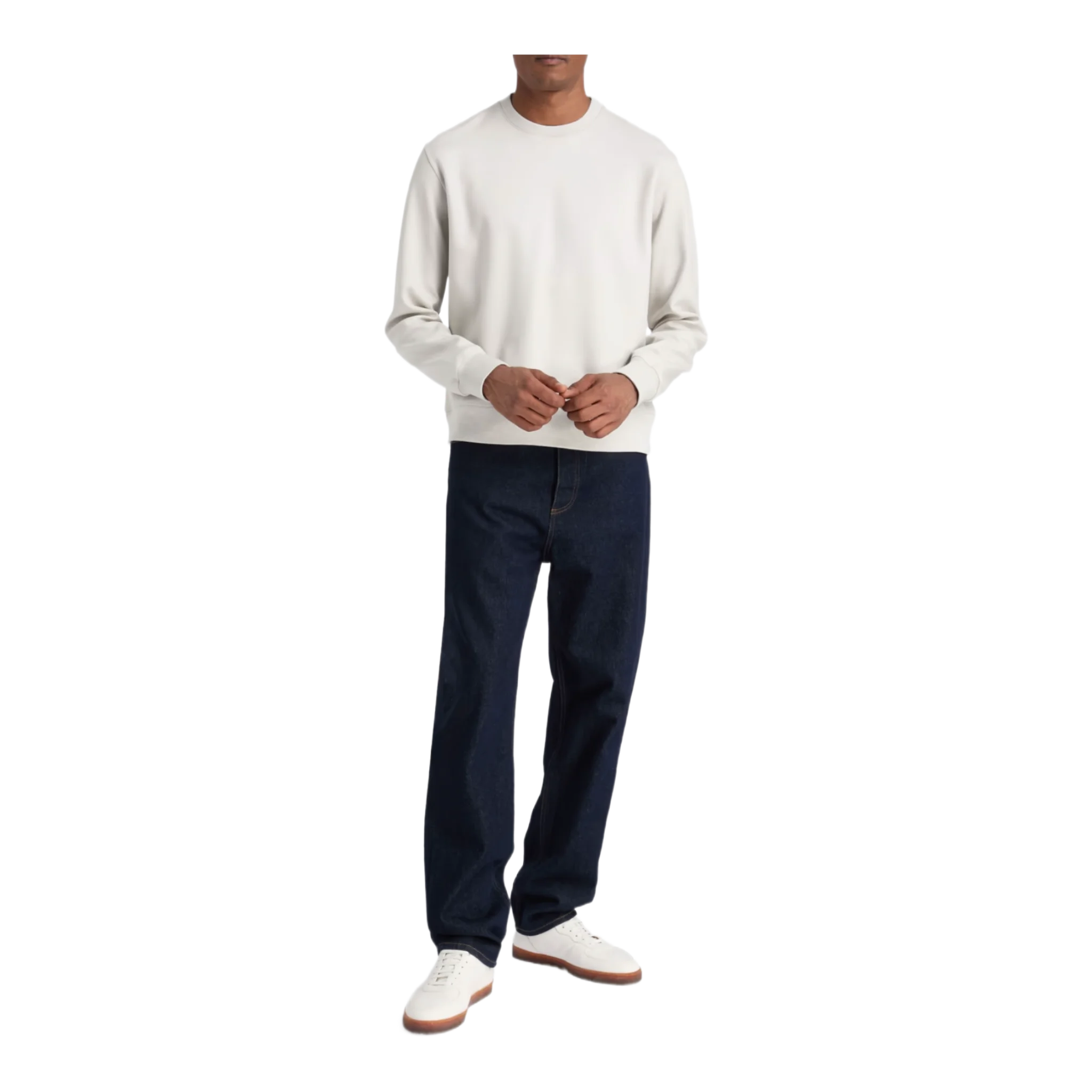 Wool-blend jersey sweatshirt