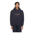 Navy Printed Hoodie