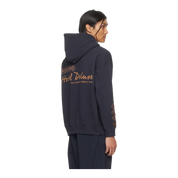Navy Printed Hoodie