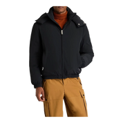 Twill hooded jacket