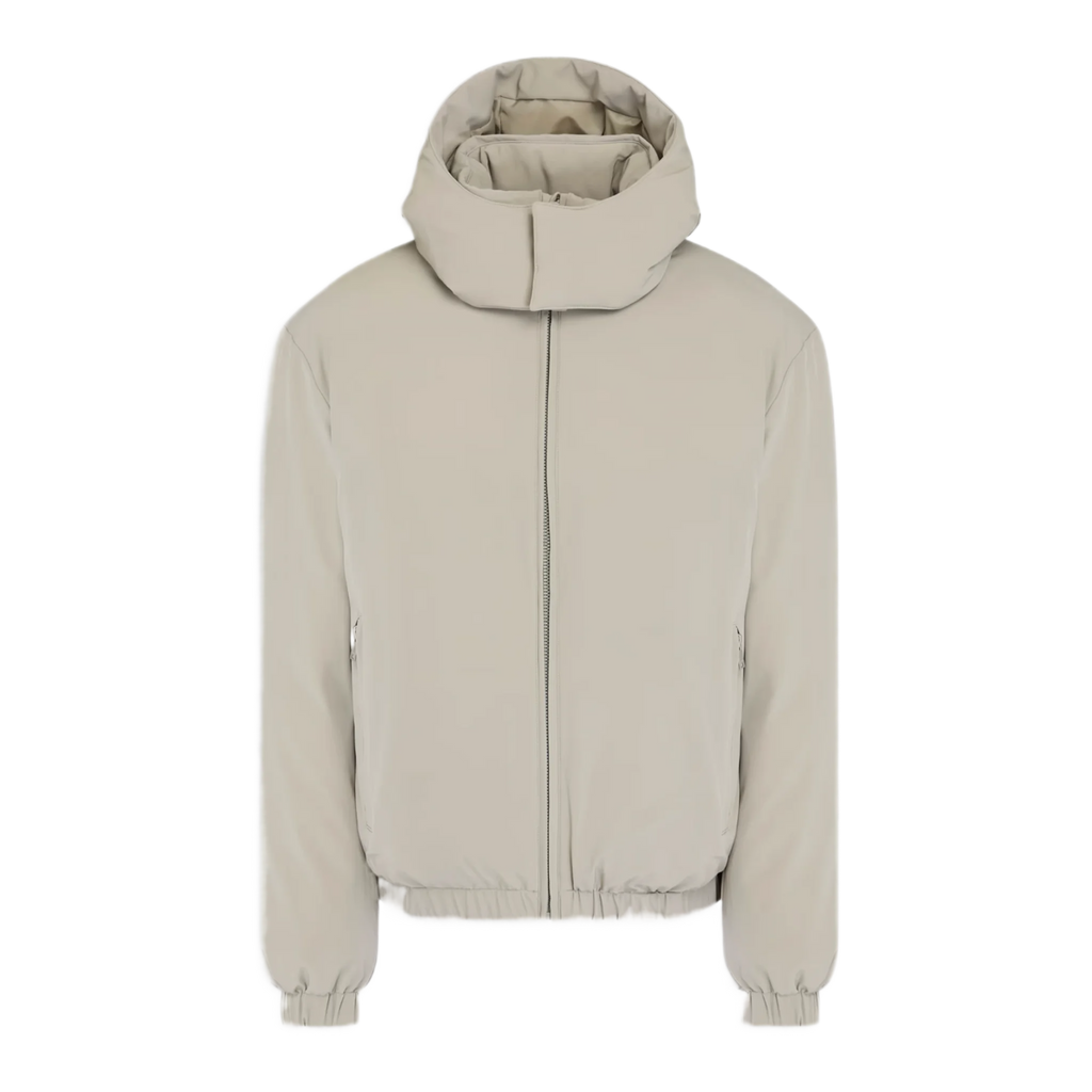Twill hooded jacket