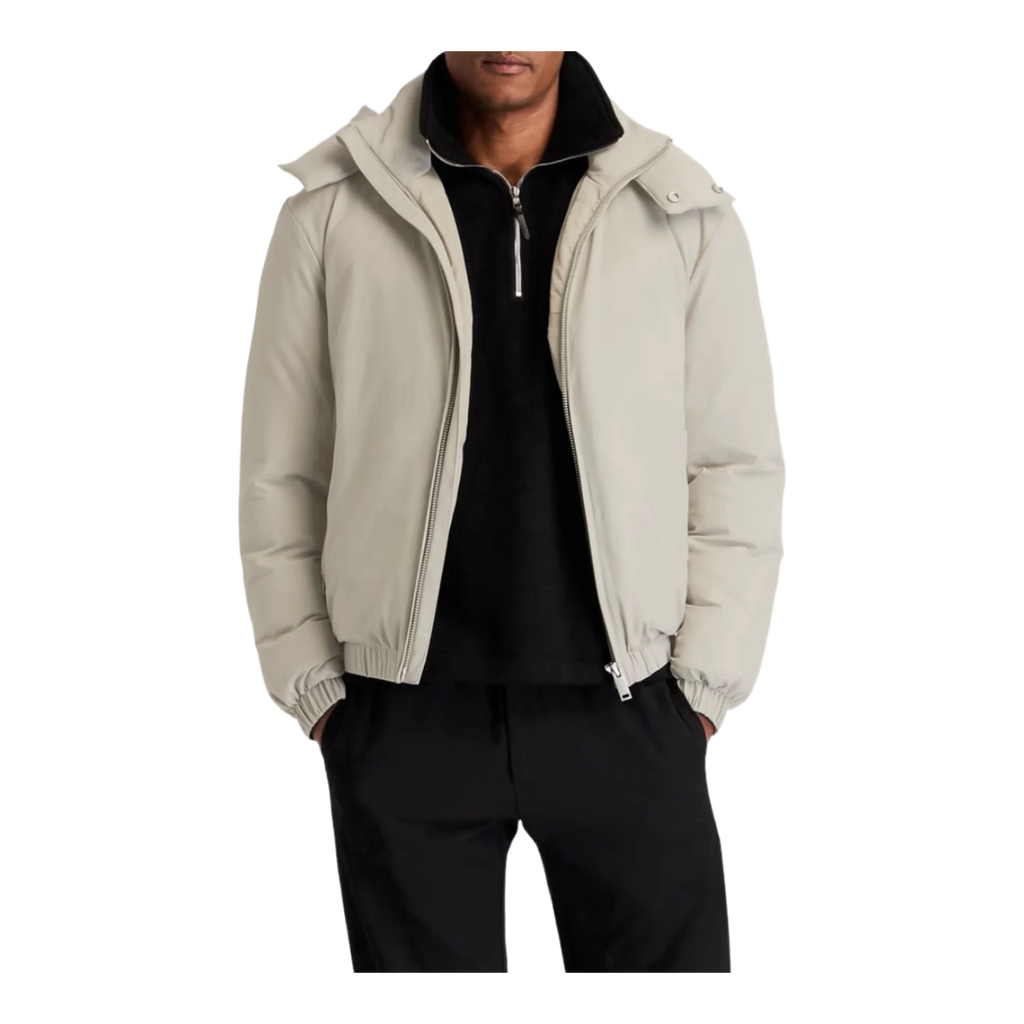 Twill hooded jacket