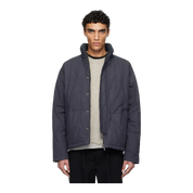 Gray Indigo-Dyed Down Jacket