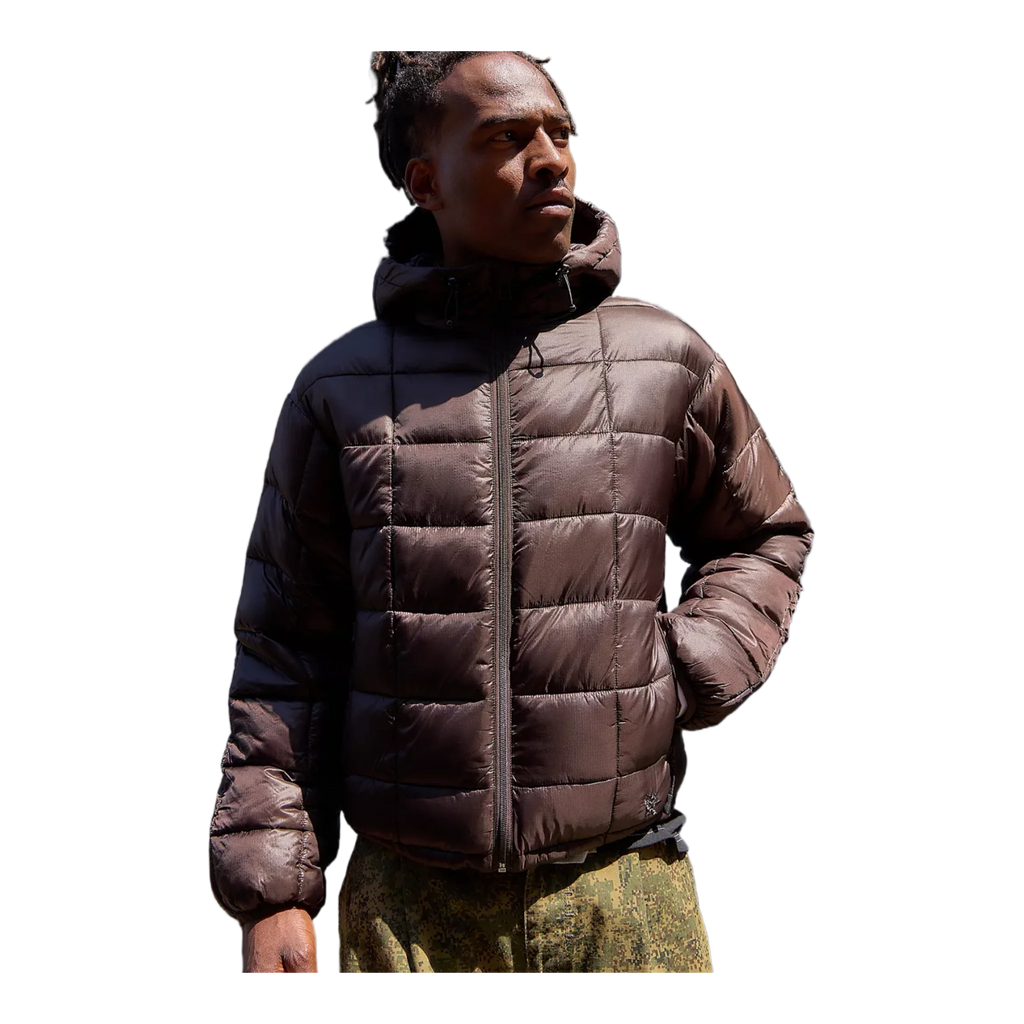 Brown Packable Puffer Jacket