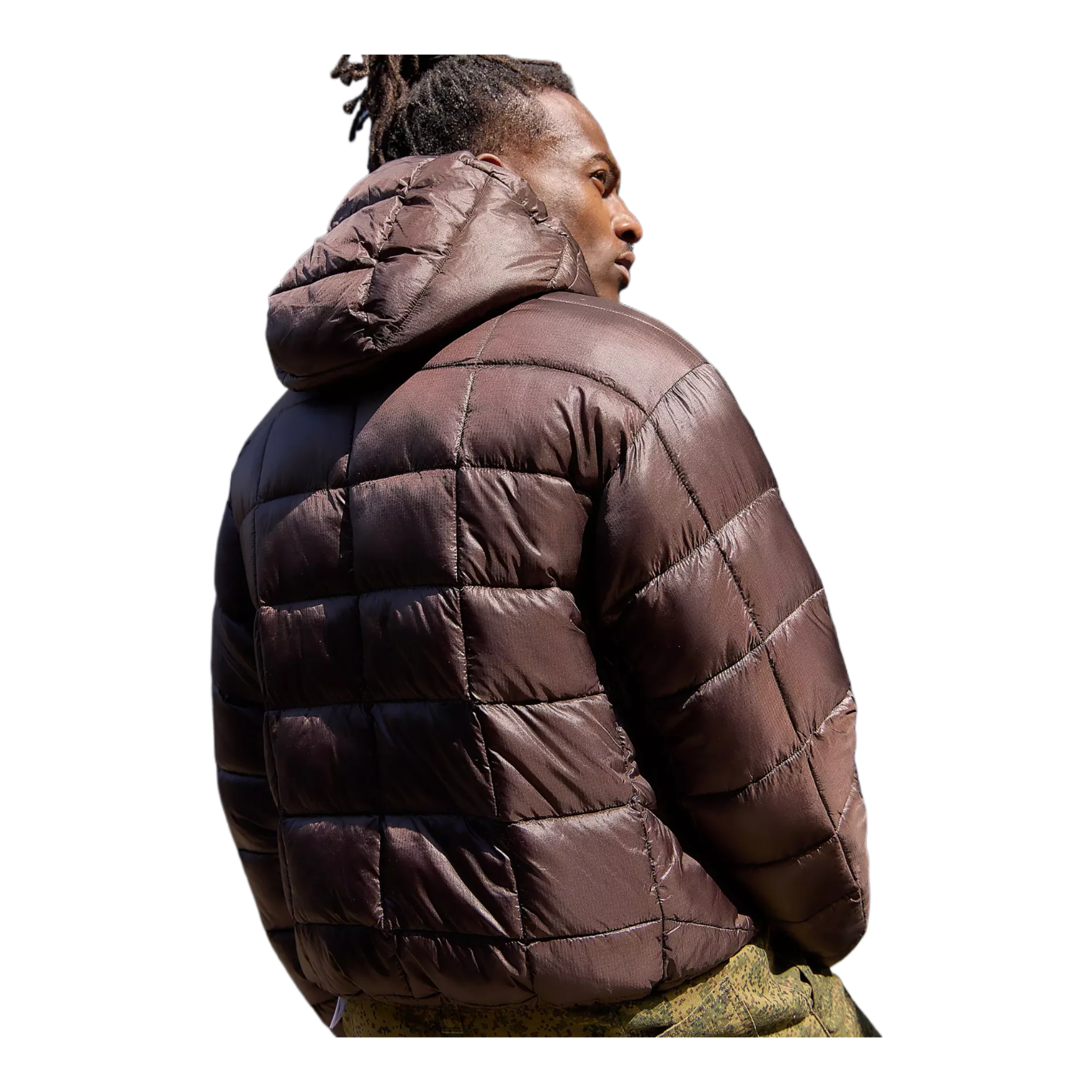 Brown Packable Puffer Jacket