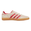 Beige & Red Gazelle Indoor Sneakers