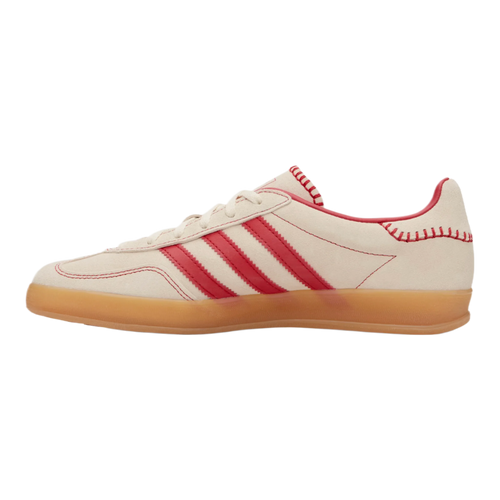 Beige & Red Gazelle Indoor Sneakers