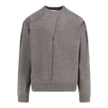 Wool blend sweater with overlapping panels