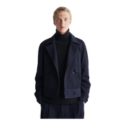 WOOL-BLEND DOUBLE-BREASTED JACKET