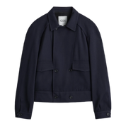 WOOL-BLEND DOUBLE-BREASTED JACKET