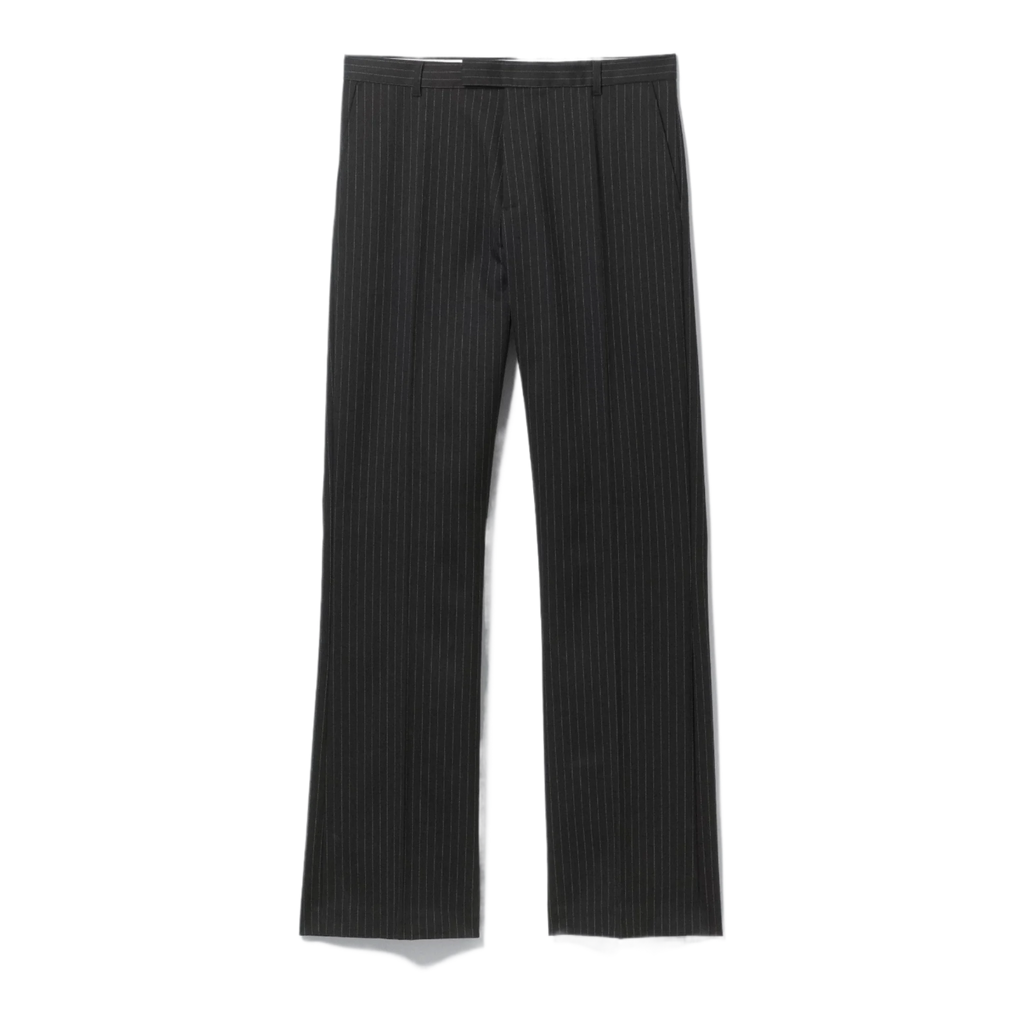 RELAXED PINSTRIPED SUITING TROUSERS