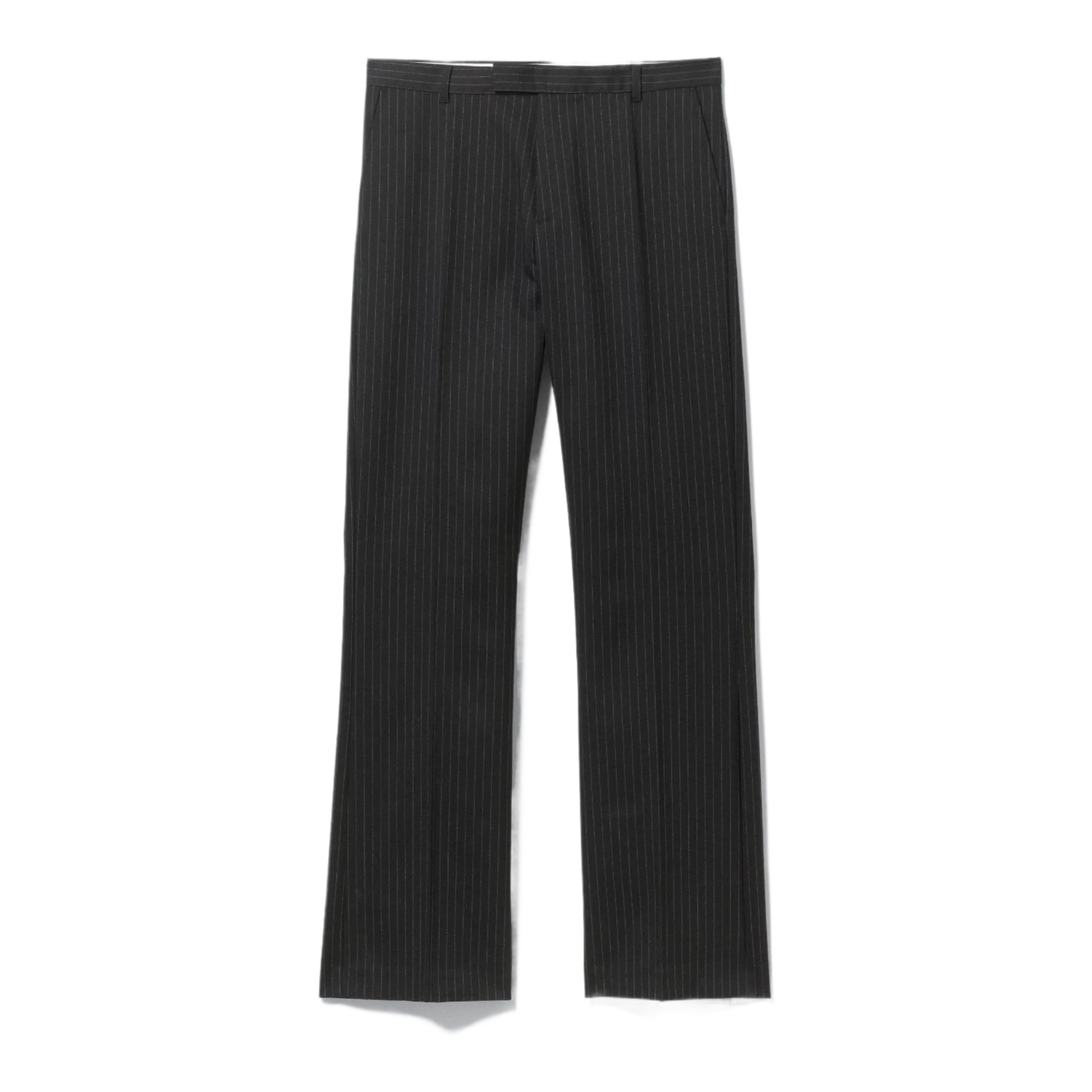RELAXED PINSTRIPED SUITING TROUSERS