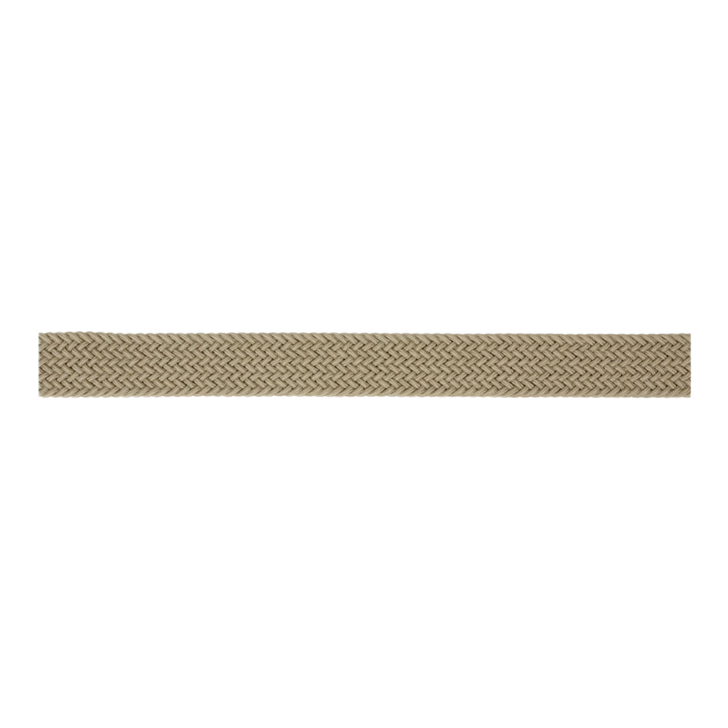 Beige Classic Plain Elastic Woven Belt