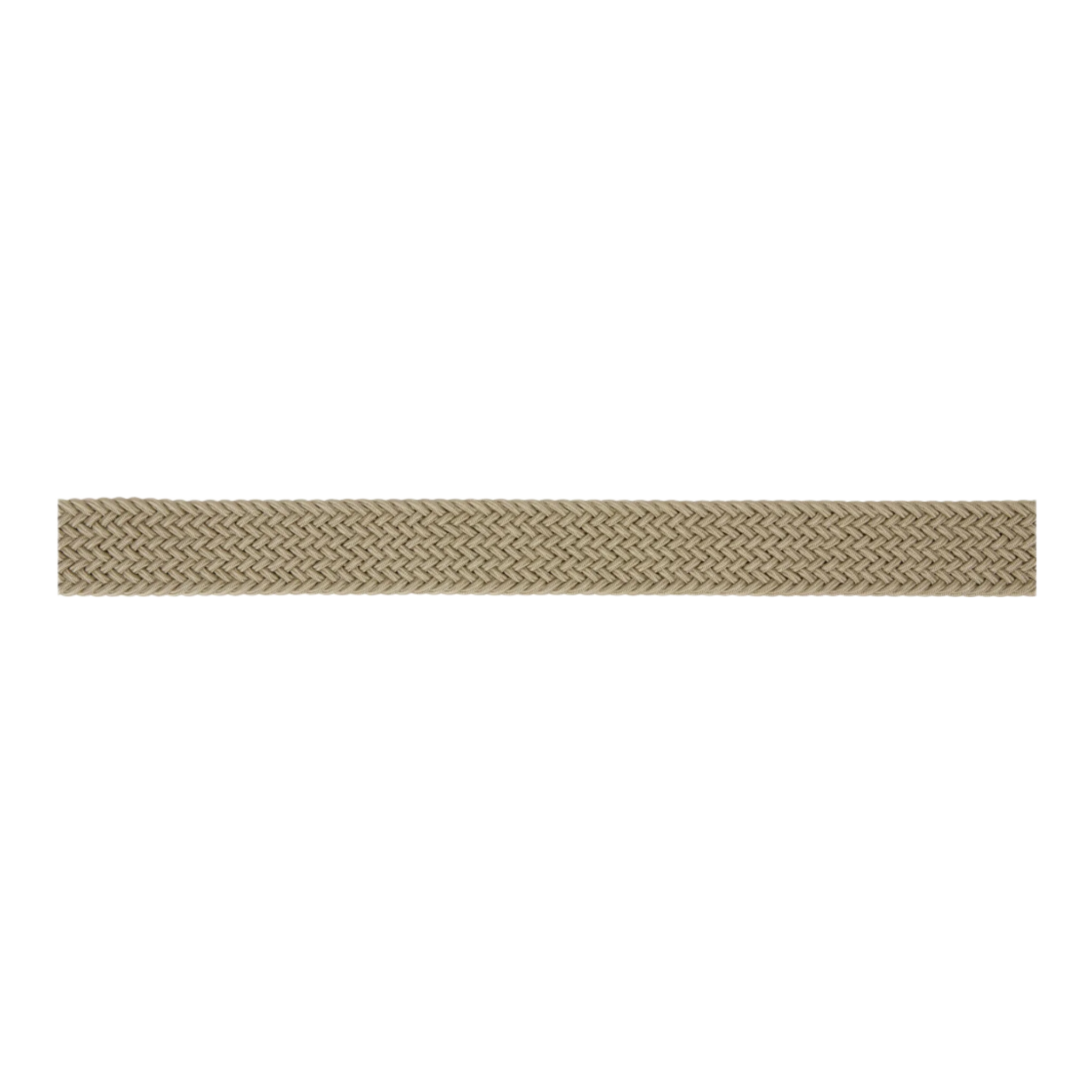 Beige Classic Plain Elastic Woven Belt