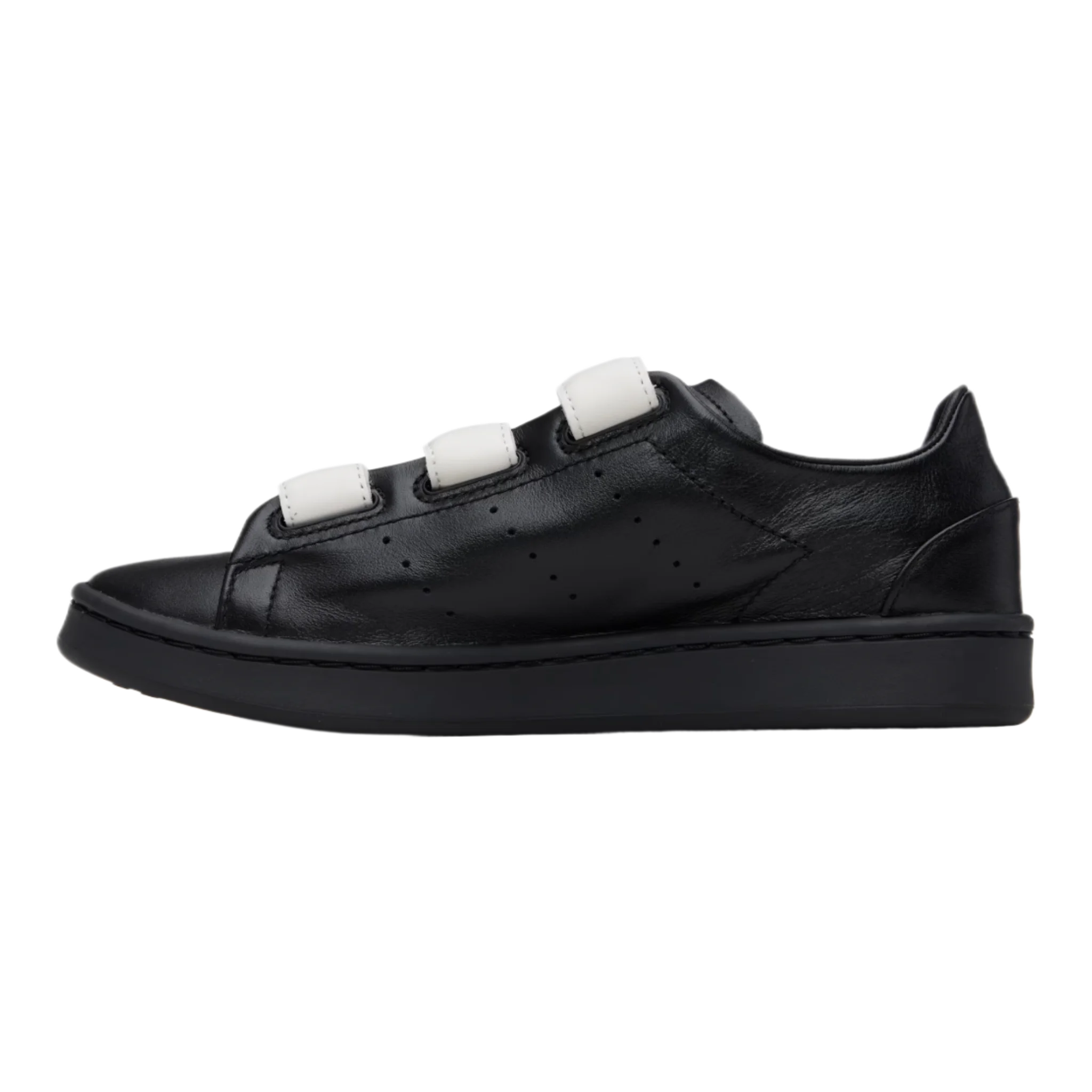 Black Stan Smith Hook-And-Loop Sneakers