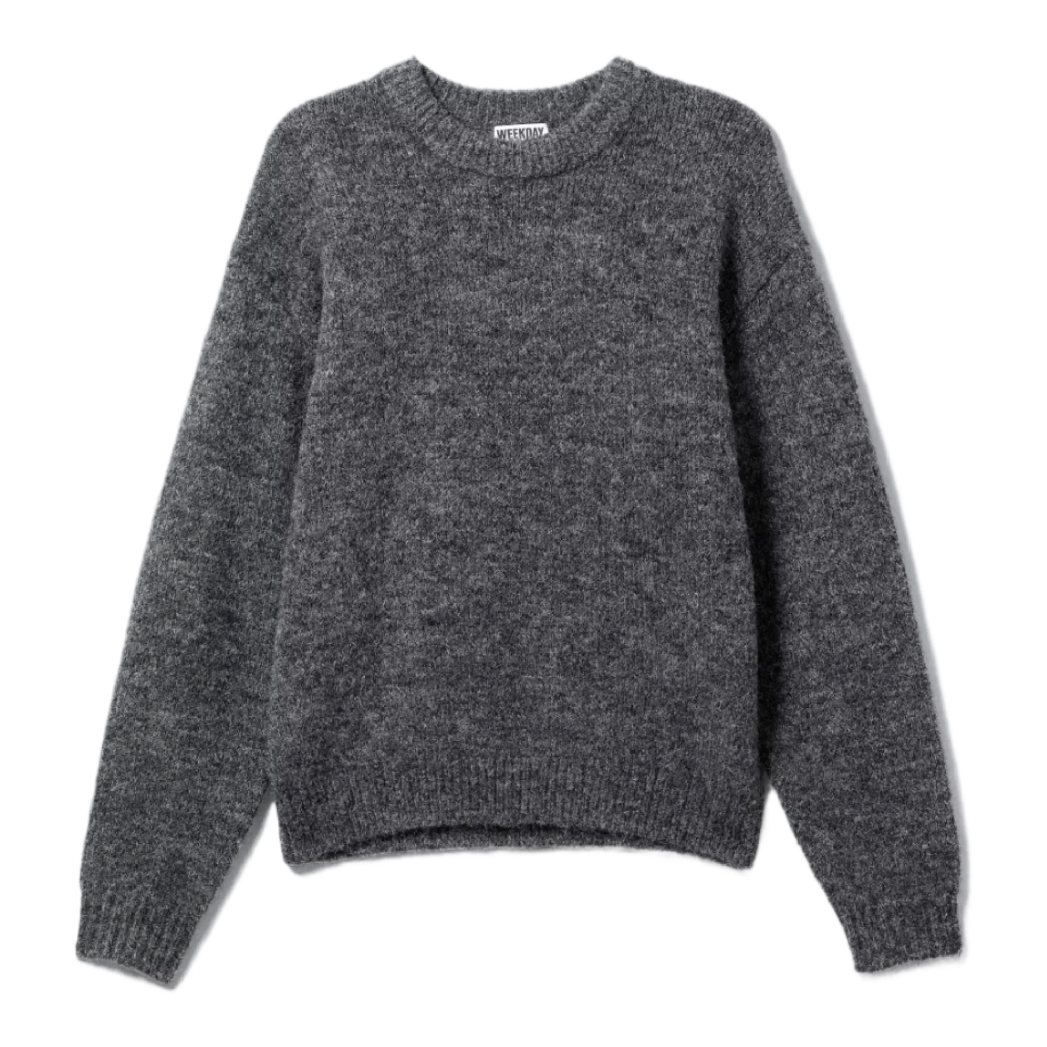 REGULAR KNITTED WOOL-BLEND SWEATER