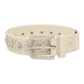 SSENSE Exclusive Off-White Waxed Teddy Studded Belt
