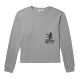 Hollywood Thermal Cropped Waffle-Knit Cotton-Blend T-Shirt