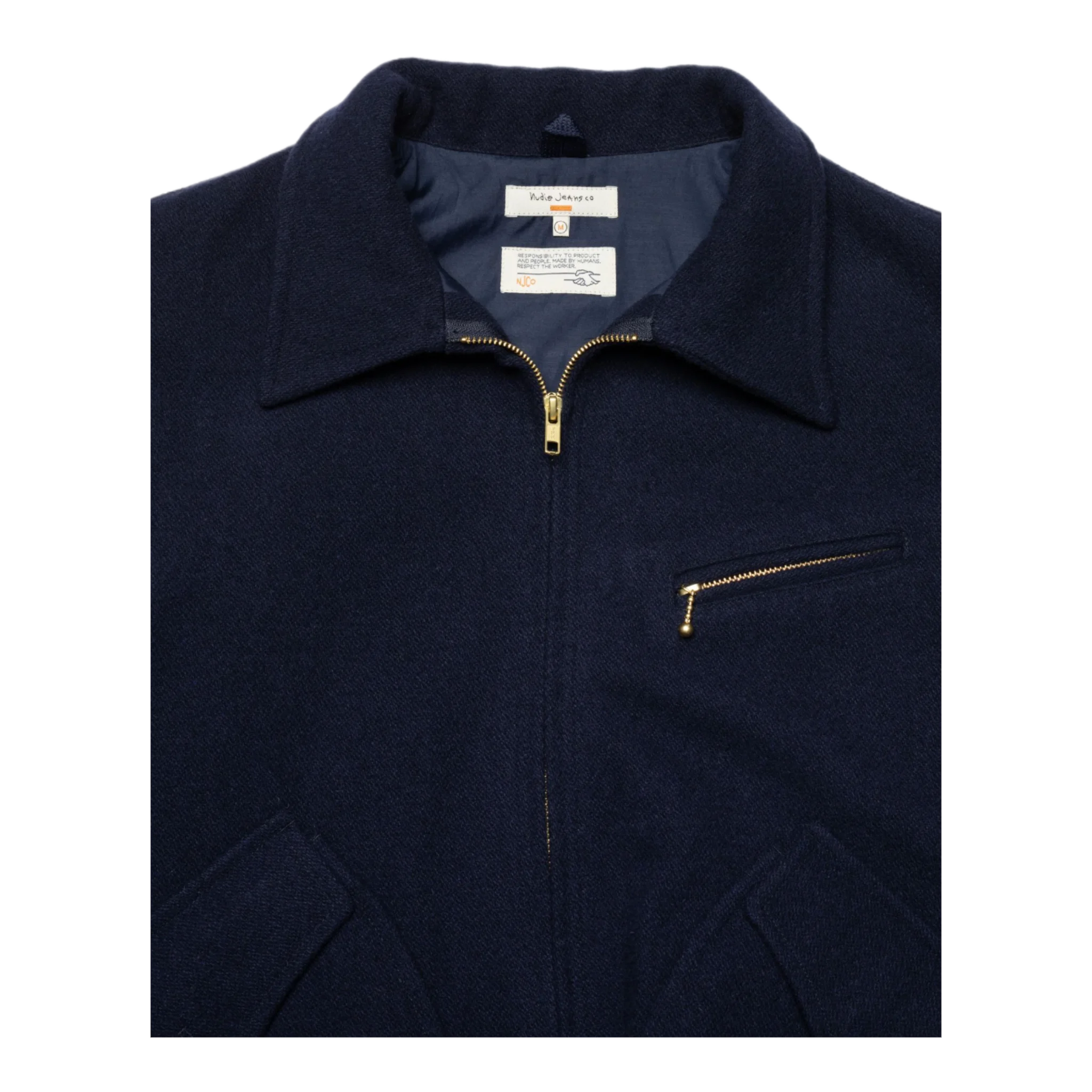Blake Wool  Zip Jacket Blueberry