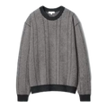 Lambswool Crew Neck Jumper (Herringbone)