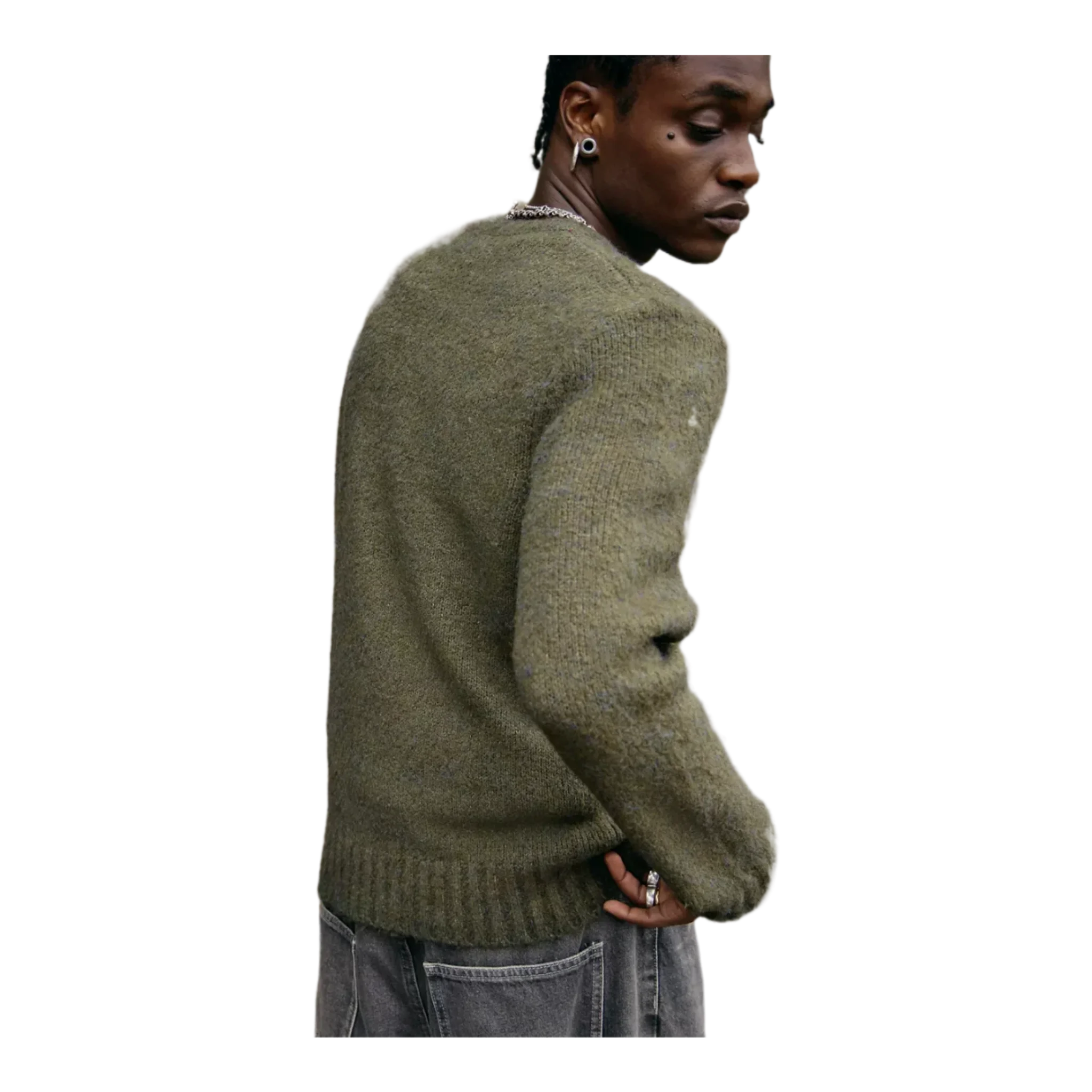 Green 98 Plain Jumper