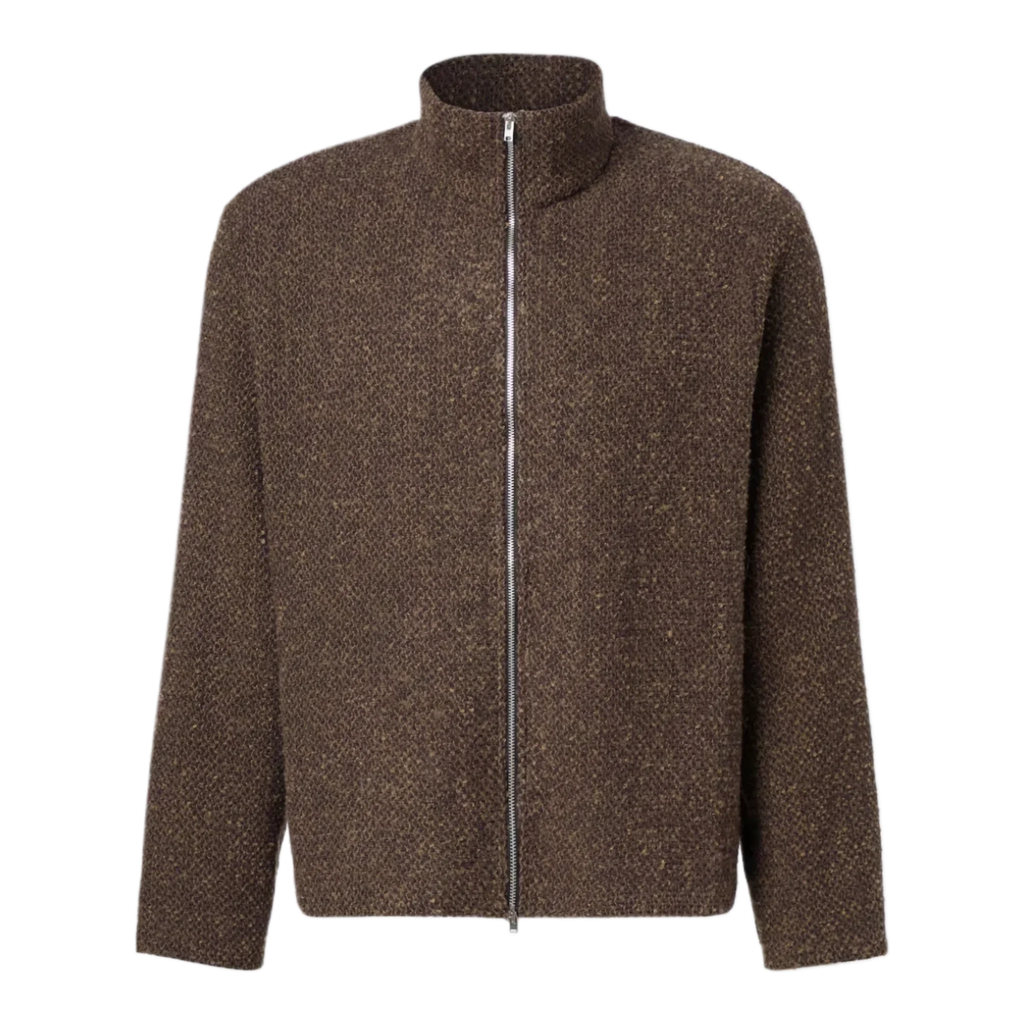 Shrunken knitted jacket