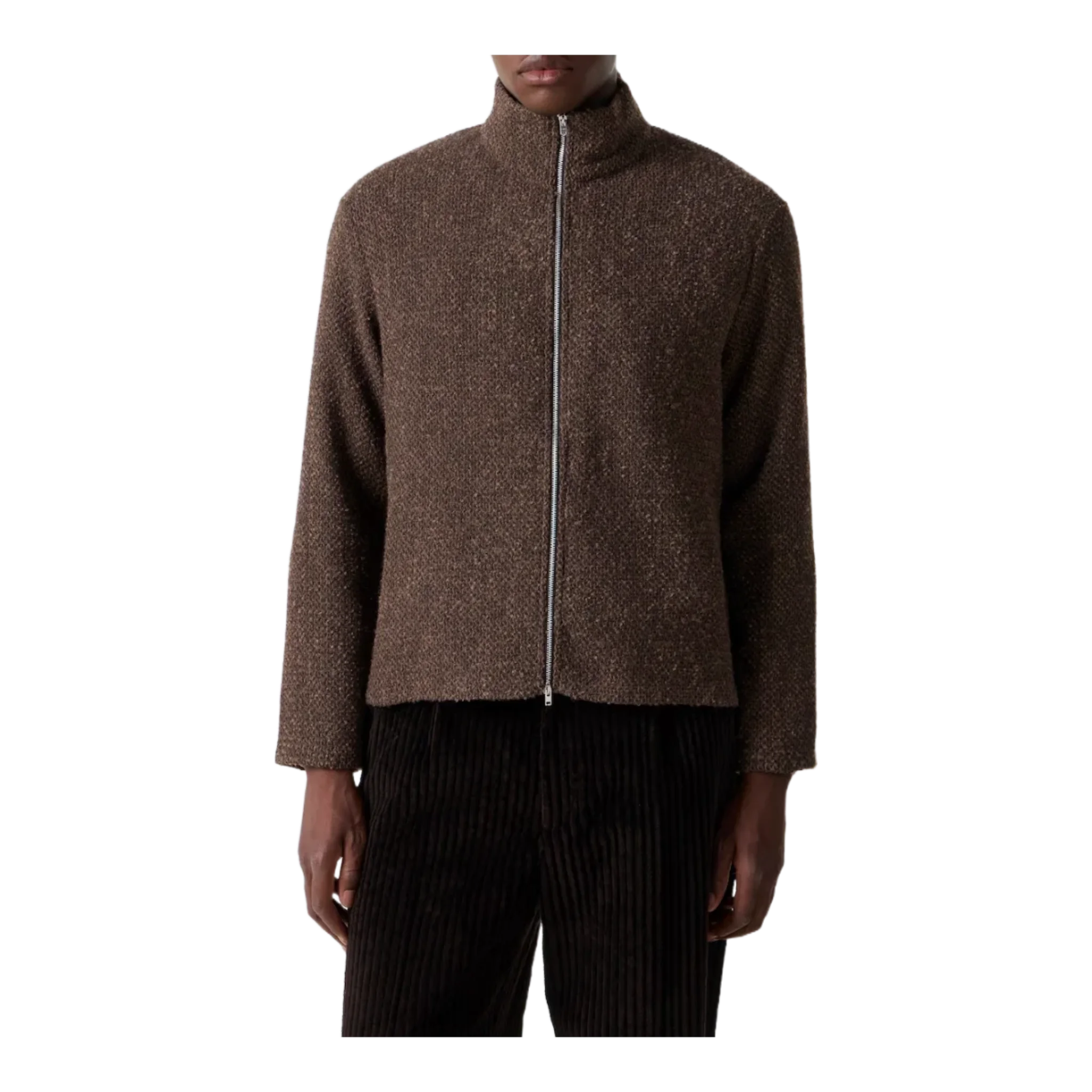 Shrunken knitted jacket