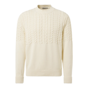 Cable-knit cotton sweater