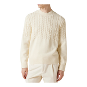 Cable-knit cotton sweater