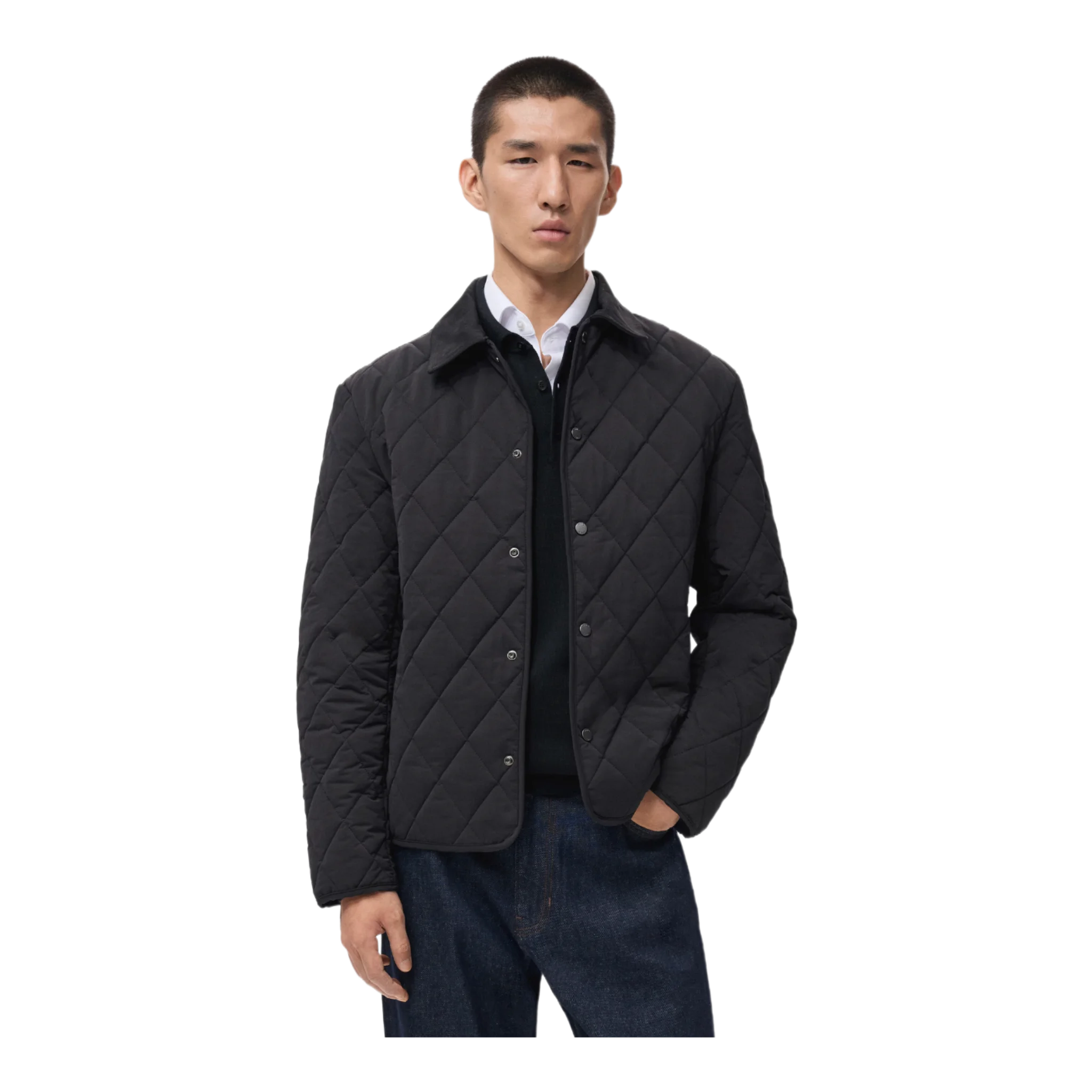 quilted jacket in black