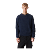 REGULAR KNITTED WOOL-BLEND SWEATER