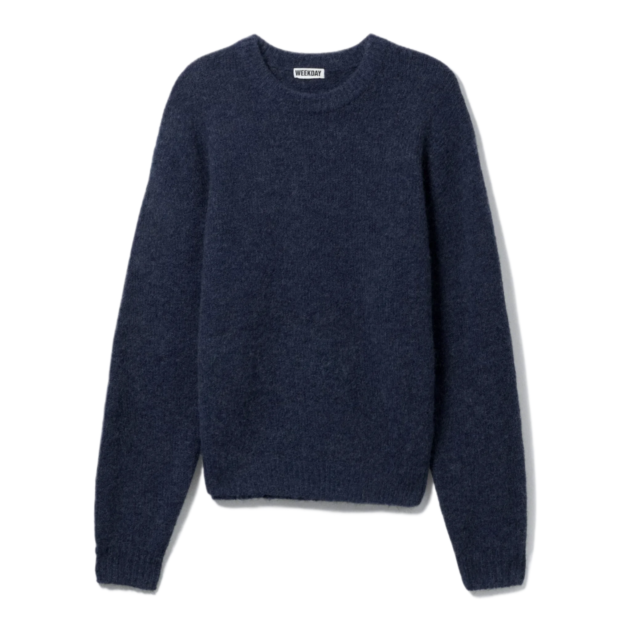 REGULAR KNITTED WOOL-BLEND SWEATER