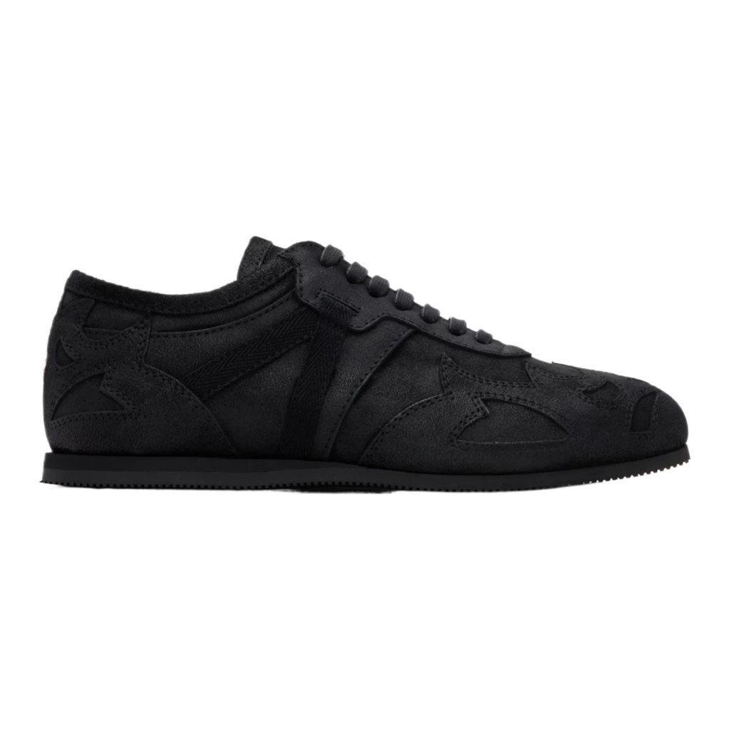 Black Milton Low-Top Boxing Sneakers