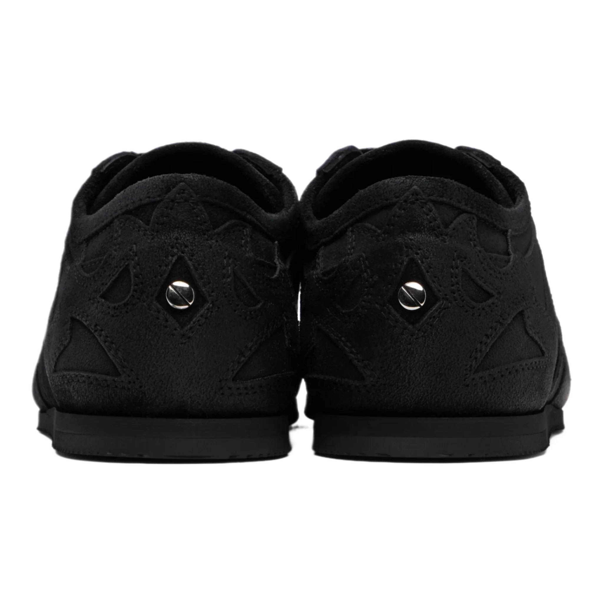 Black Milton Low-Top Boxing Sneakers