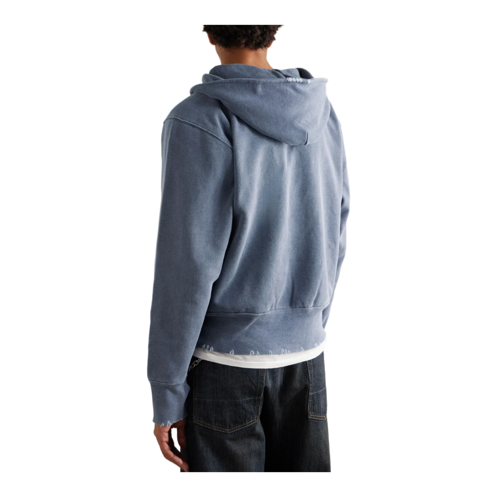 Relic Distressed Cotton-Jersey Hoodie