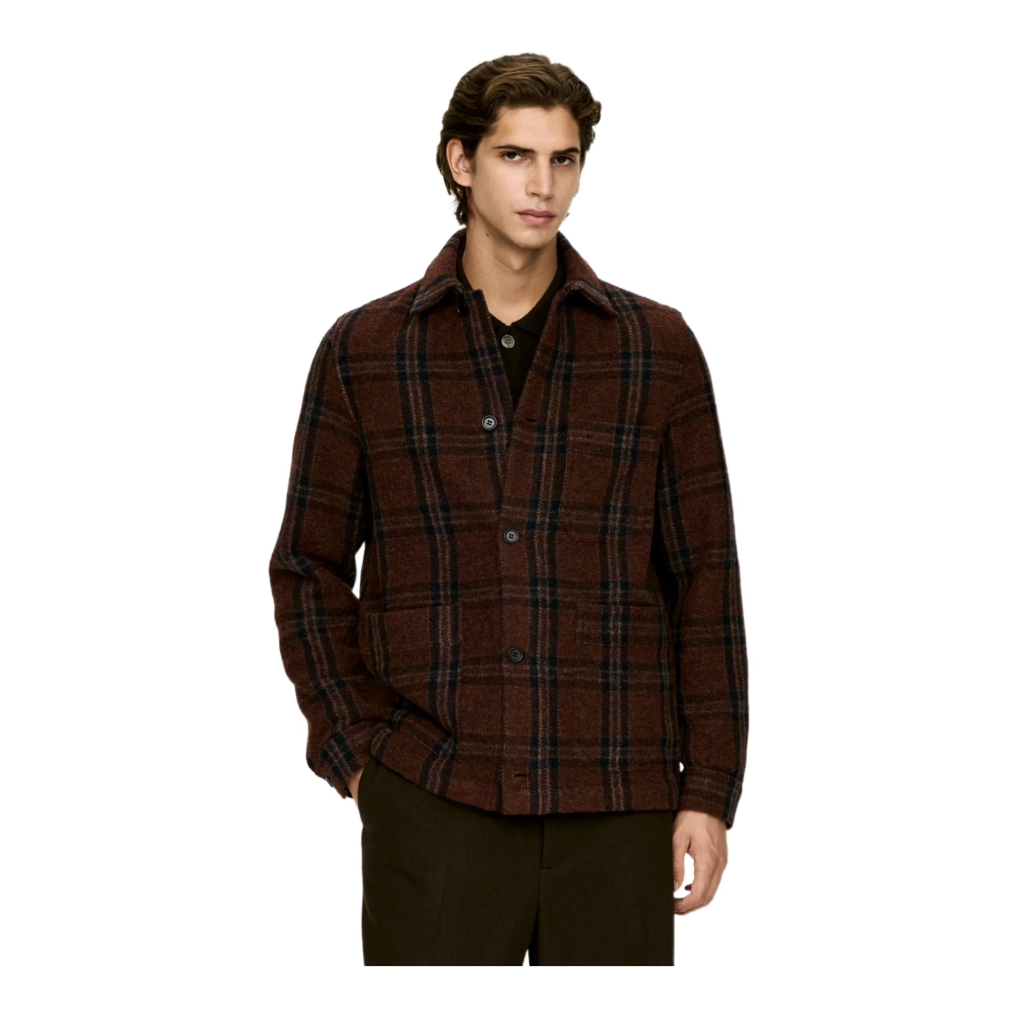 Wool-Blend Overshirt