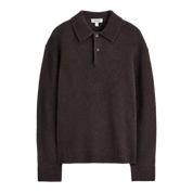 BRUSHED-WOOL POLO SHIRT
