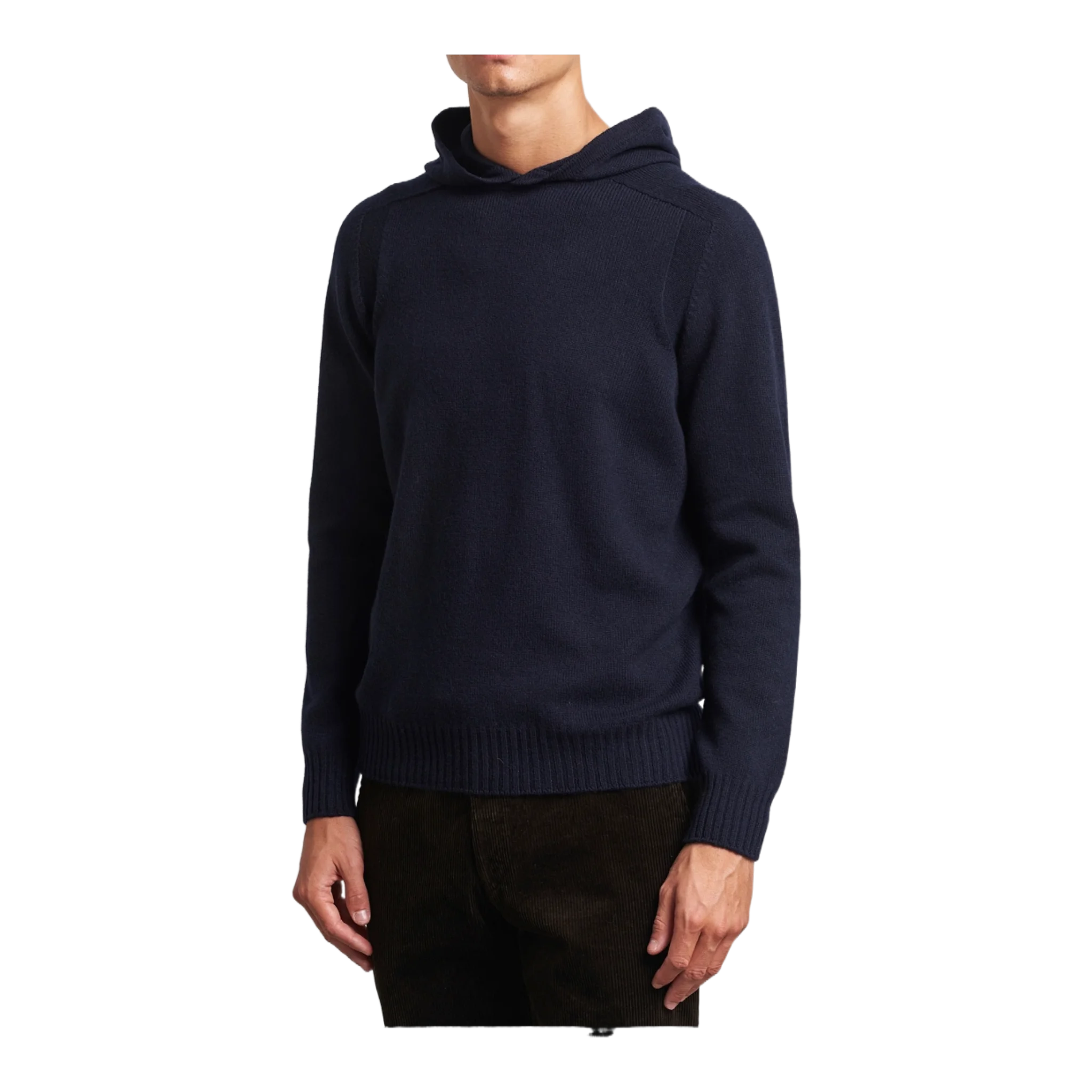 Wool Hoodie Navy