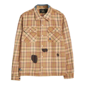 Carter Repaired Flannel Overshirt Orange/Tan