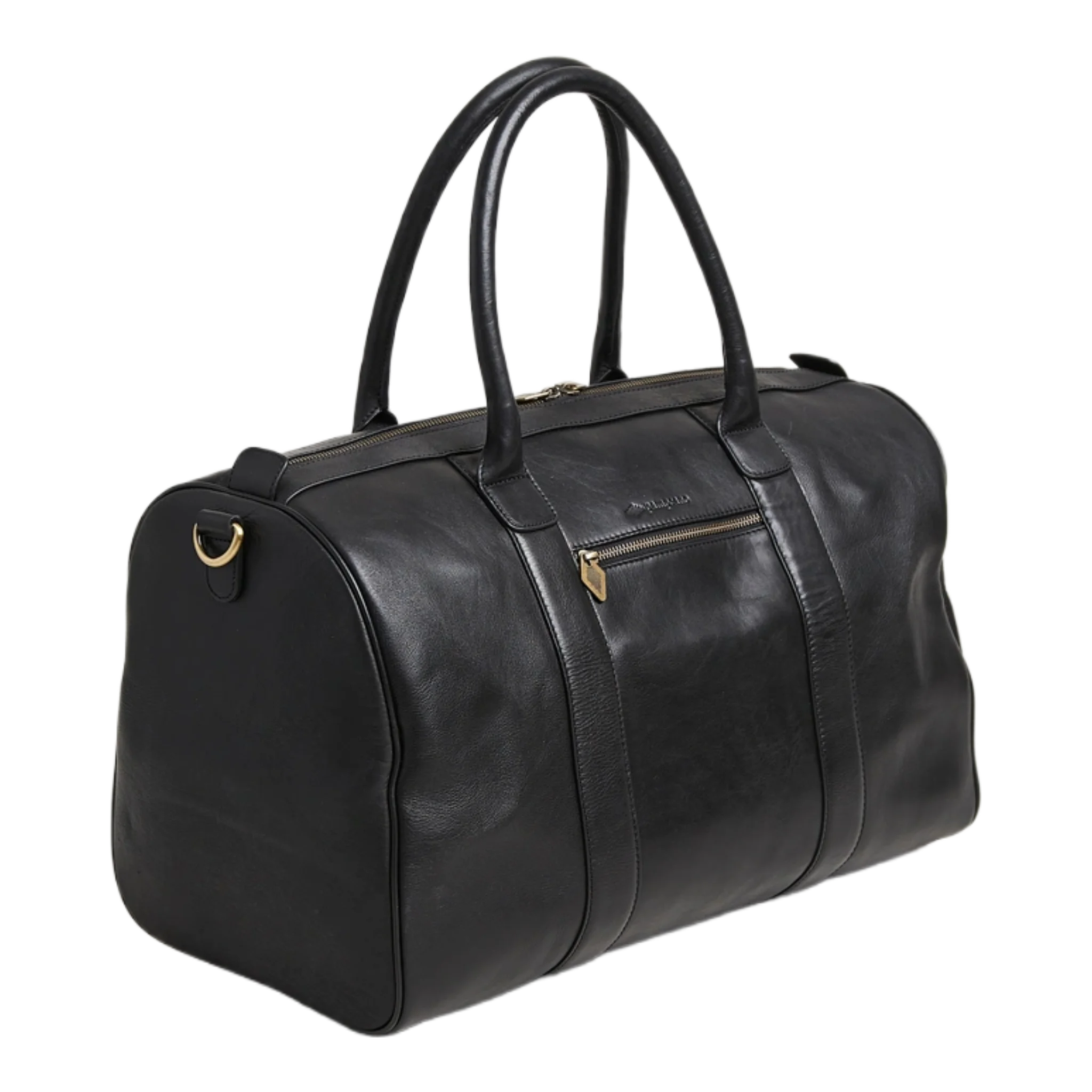Varon Small Leather Weekend Bag Black