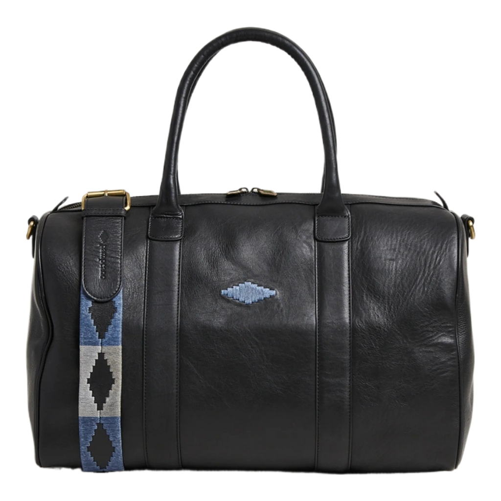 Varon Small Leather Weekend Bag Black