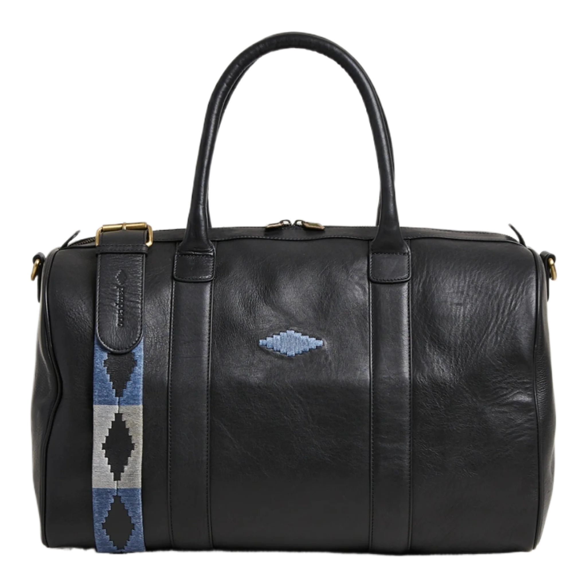 Varon Small Leather Weekend Bag Black