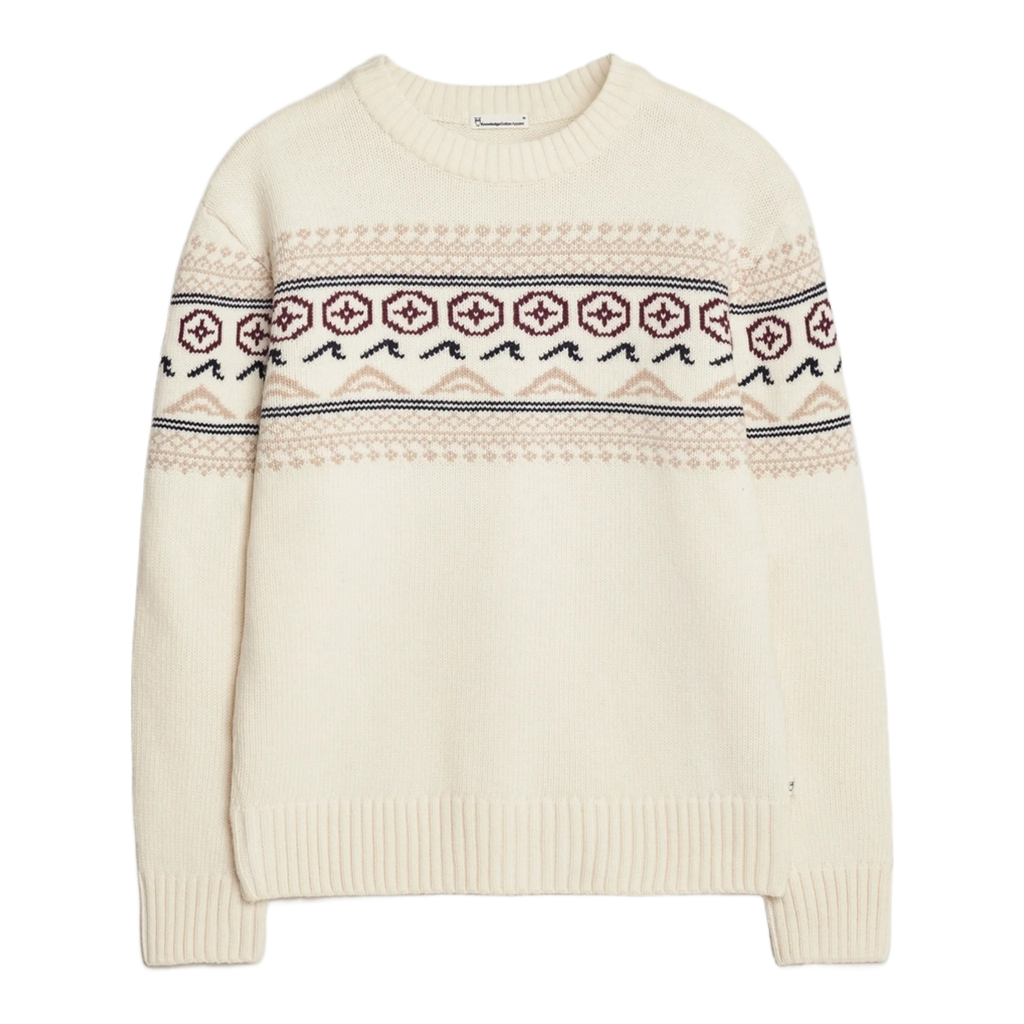 Lambswool Knitted Crewneck Egret