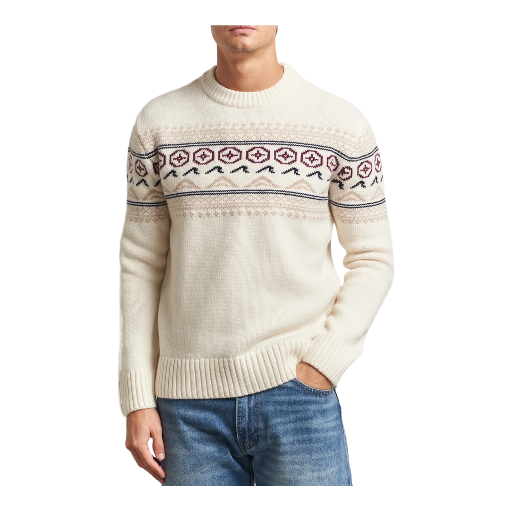 Lambswool Knitted Crewneck Egret