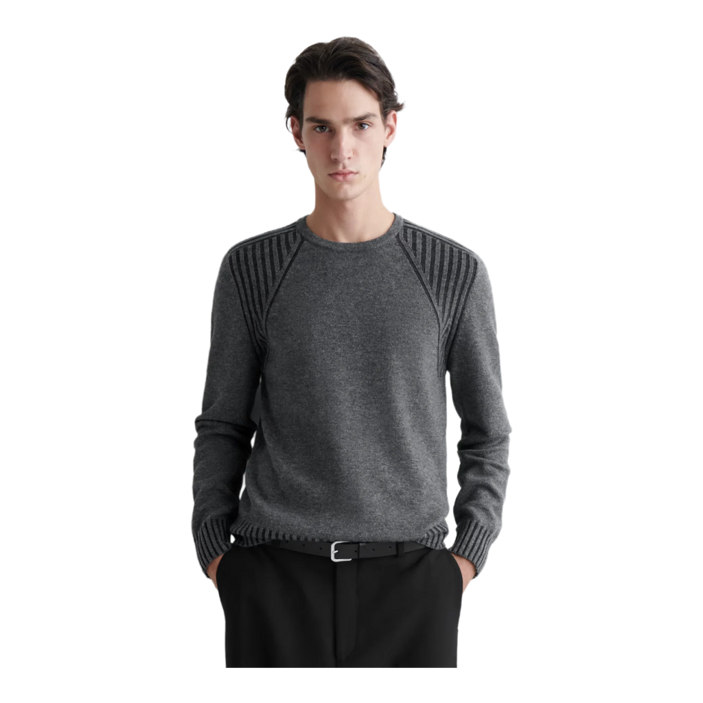 MERINO-CASHMERE CREW-NECK JUMPER
