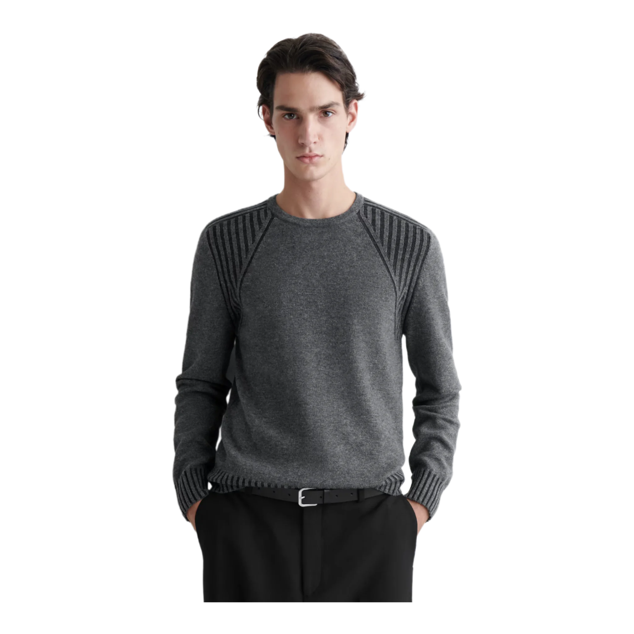MERINO-CASHMERE CREW-NECK JUMPER