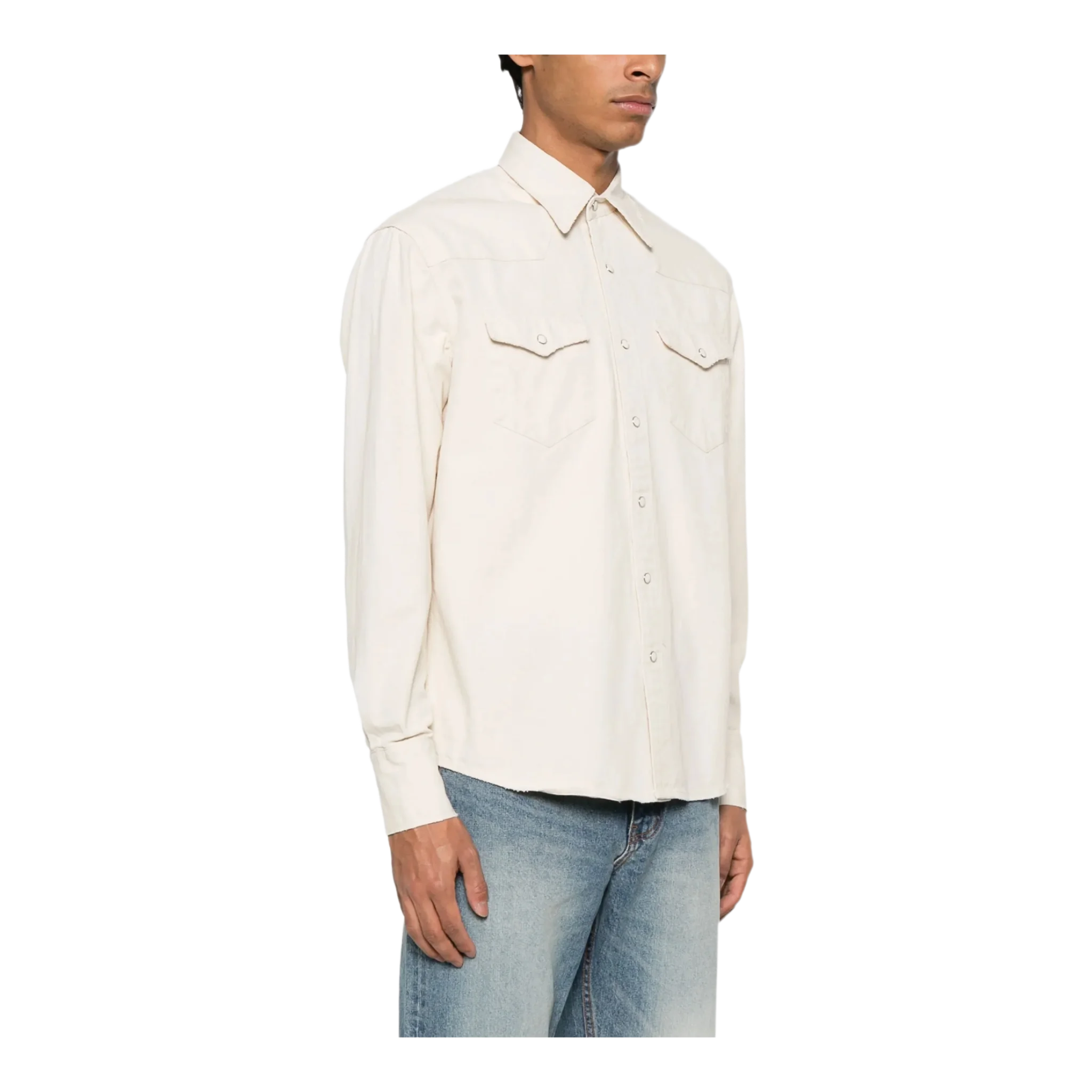 Denim Shirt Beige
