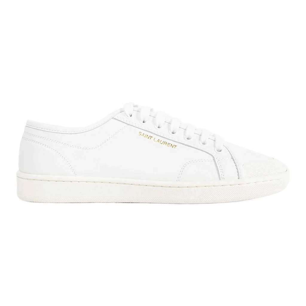 gym sneakers in smooth leather