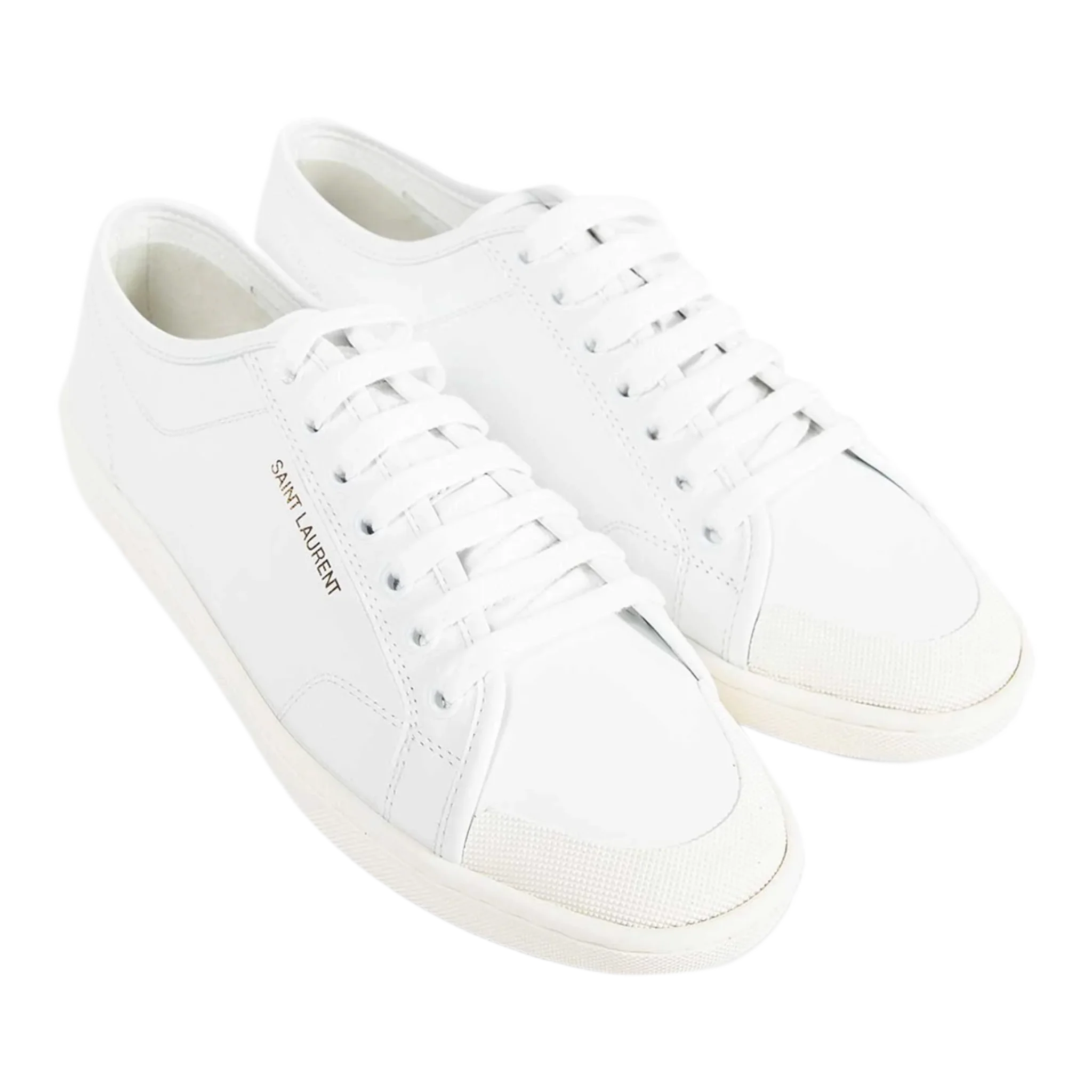 gym sneakers in smooth leather